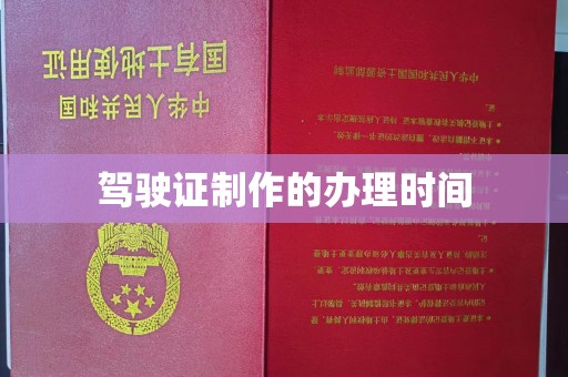 汤旺河驾驶证制作的办理时间