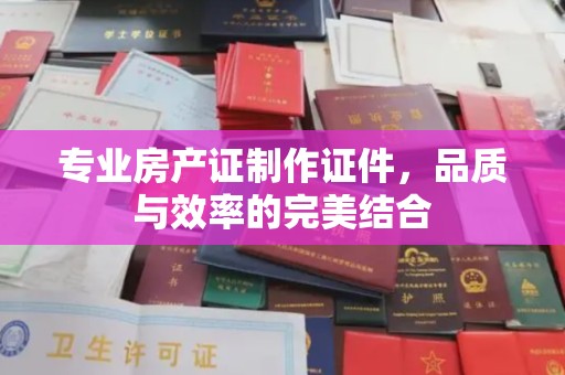 汤旺河专业房产证制作证件，品质与效率的完美结合