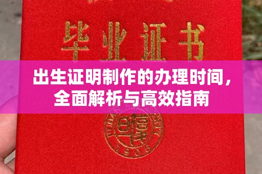 汤旺河出生证明制作的办理时间，全面解析与高效指南
