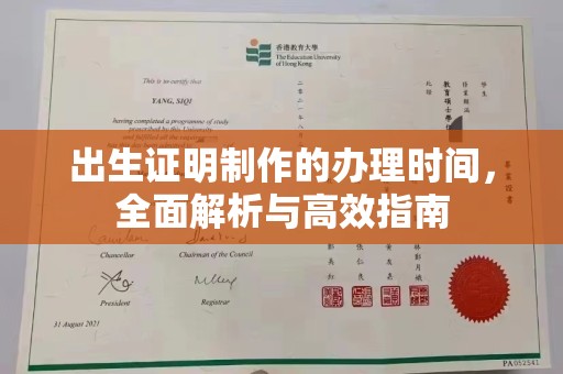 汤旺河出生证明制作的办理时间，全面解析与高效指南
