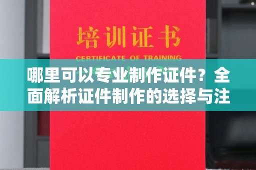 汤旺河哪里可以专业制作证件？全面解析证件制作的选择与注意事项