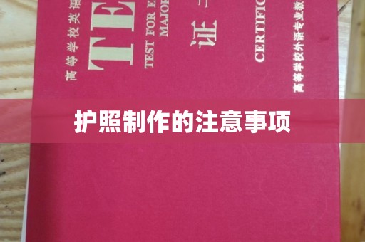 汤旺河护照制作的注意事项