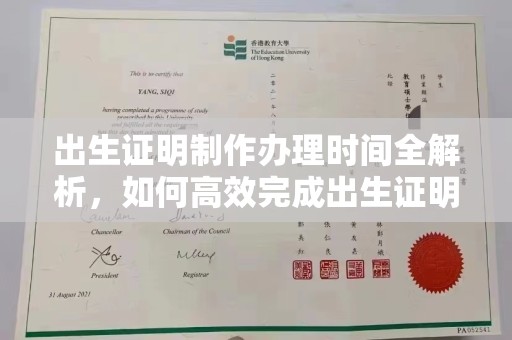 汤旺河出生证明制作办理时间全解析，如何高效完成出生证明申请？