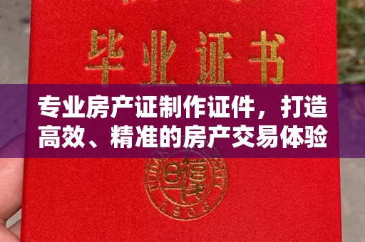 汤旺河专业房产证制作证件，打造高效、精准的房产交易体验