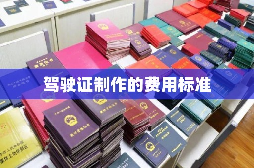 汤旺河驾驶证制作的费用标准