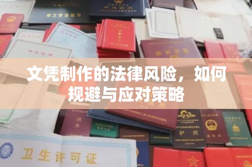 汤旺河文凭制作的法律风险，如何规避与应对策略
