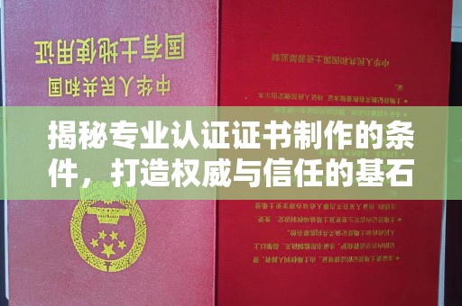 汤旺河揭秘专业认证证书制作的条件，打造权威与信任的基石
