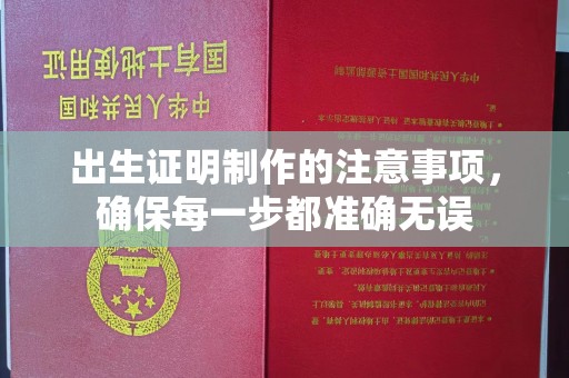 汤旺河出生证明制作的注意事项，确保每一步都准确无误