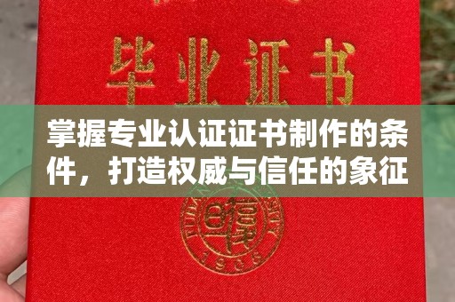 汤旺河掌握专业认证证书制作的条件，打造权威与信任的象征