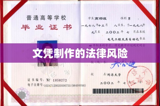 汤旺河文凭制作的法律风险